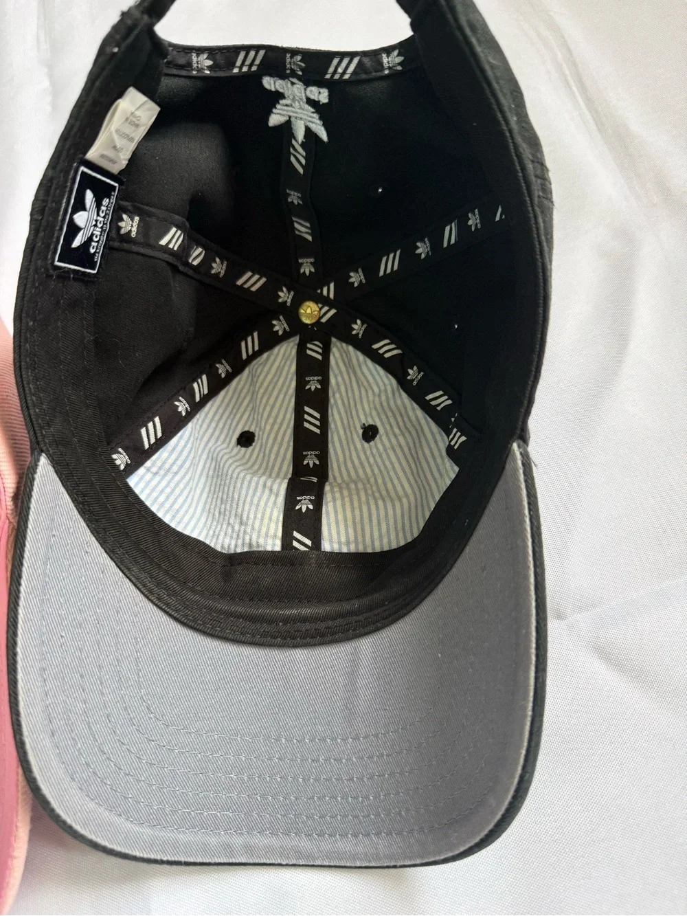 Adidas Originals Trefoil Baseball Hat Black White Logo Dad Cap